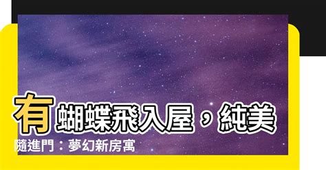 有蝴蝶飛入屋|蝴蝶飛進家，如何應對趨吉避兇？